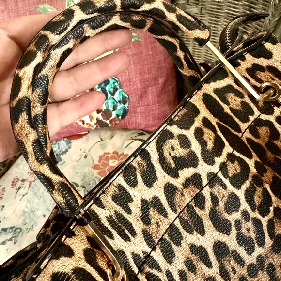 Leopard Print Bag⭐️ Stunning DESIGNER INSPIRED SHOULDER HANDBAG NEW W/TAGS - Picture 14 of 15